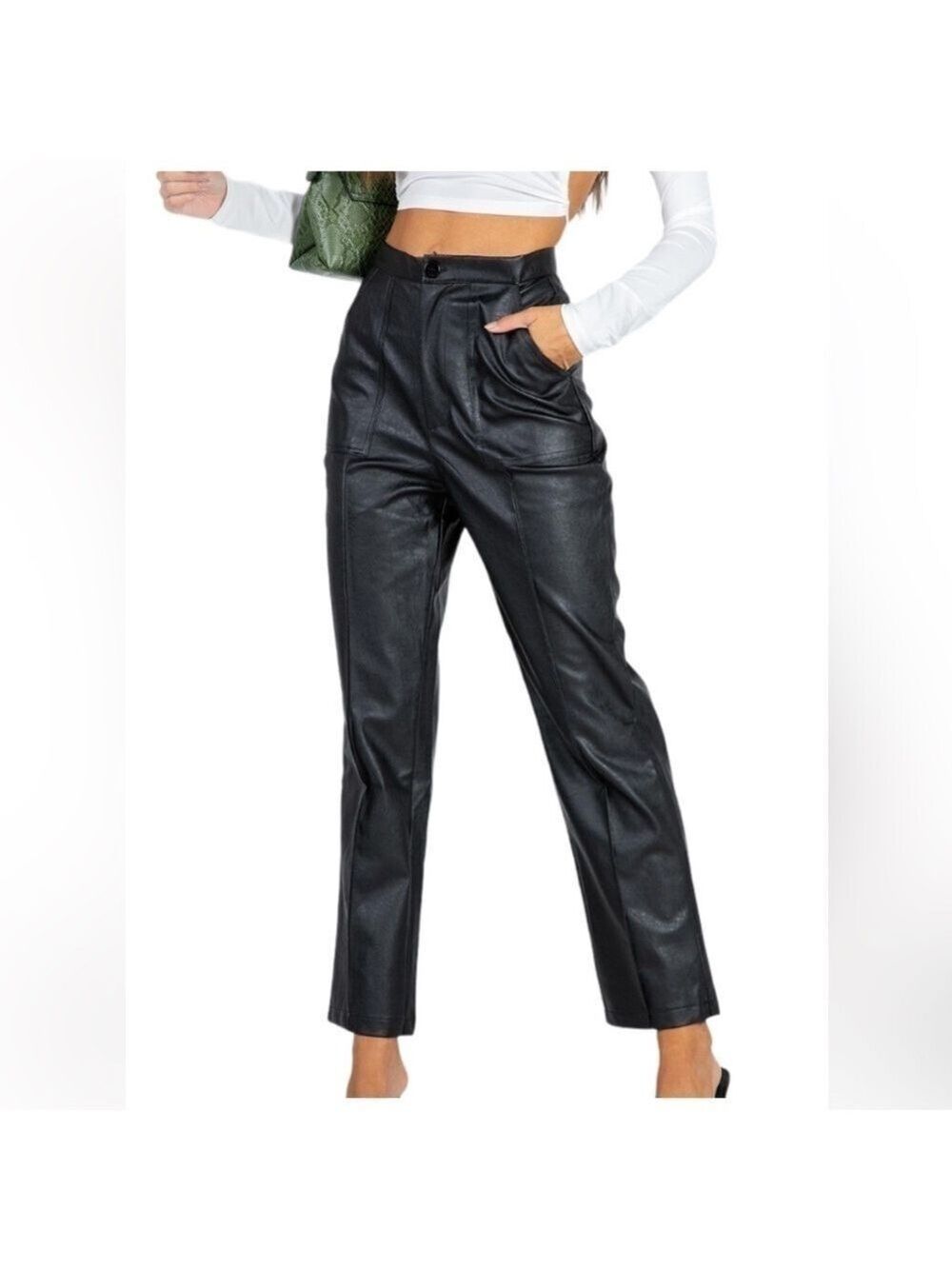 Princess Polly Encore Vegan Faux
Leather Pant size 0